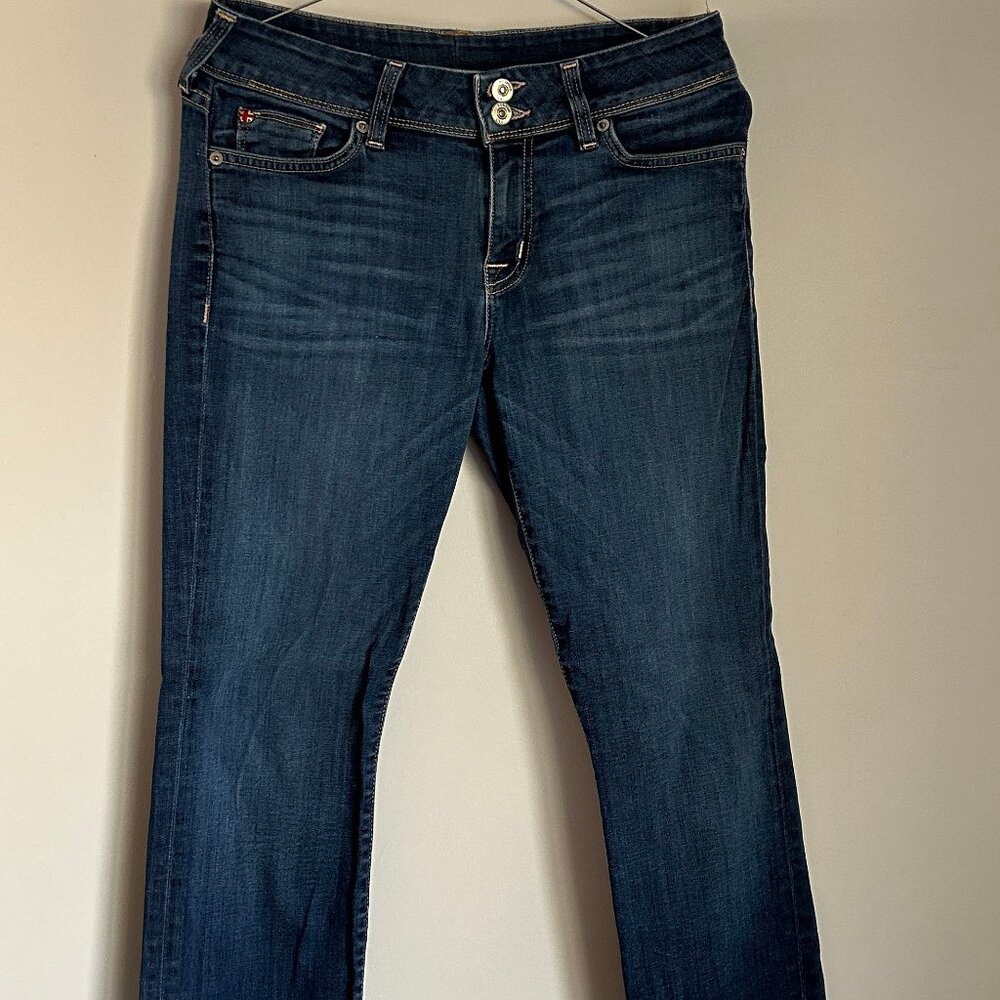 HUDSON Women's Jeans 30 Cuffed Leg Medium Wash Excellent Condition 107906